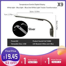 Load image into Gallery viewer, Aquarium LED Lighting Aquatic Plant Slim Clip-on Fish Tank Light EU Plug 15W Blue White Light 5730 LED Aquarium Plant Grow Light