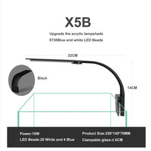 Load image into Gallery viewer, Aquarium LED Lighting Aquatic Plant Slim Clip-on Fish Tank Light EU Plug 15W Blue White Light 5730 LED Aquarium Plant Grow Light
