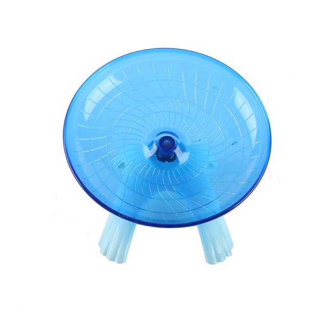 Pet Exercise Wheel Mouse Disc Pet Sport Hamster Plastic Running Jogging wheel Funny Flying Saucer pink Blue Color